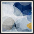 Abstract Square Wall Art Paint - Blue Bubbles II - HSAV-435981