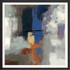 Abstract Square Wall Art Paint - Indigo Touch - HSAV-79574