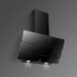Kaff - JIFF 60 - Matt black rust free coating -  Unique louvered design 3 glass panel - Chimney