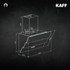 Kaff - JIFF 60 - Matt black rust free coating -  Unique louvered design 3 glass panel - Chimney