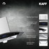 Kaff - STELLA DHC 90 SS - Front Black Glass Stainless Steel - Filter-Less + Dry Heat Auto Clean Technology - Chimney