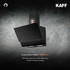 Kaff - NOVA TC 60 - Full Black Tempered Glass - Aluminium Filter - Chimney