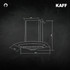 Kaff - AMBRA DHC 60 SS - Stainless steel - Dry Heat Auto Clean Technology - Chimney