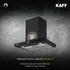 Kaff - MAURICE BF DHC 60 - Matt Black Finish with Black Glass Front - Dry Heat Auto Clean Technology - Chimney