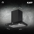 Kaff - MAURICE BF DHC 60 - Matt Black Finish with Black Glass Front - Dry Heat Auto Clean Technology - Chimney