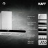 Kaff -  CANARY DHC BF 90 - Stainless Steel Finish with Round Edges - Touch Controls with Digital Display Panel - Chimney