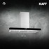 Kaff -  CANARY DHC BF 90 - Stainless Steel Finish with Round Edges - Touch Controls with Digital Display Panel - Chimney