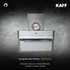 Kaff - MARBELLA 90 WHITE - White Tempered glass -  Filter-Less Technology - Chimney