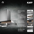 Kaff - VIOLA DHC 90 - Front Glass in Premium Copper and Black - Filter-Less + Dry Heat Auto Clean Technology - Chimney