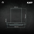 Kaff - CASTO DX DHC 60 - Matt Black - Hassle free Filter Less and Dry Heat Clean Technology - Chimney