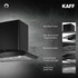 Kaff - LATINO DHC - Matt Black - Dry Heat auto Clean Technology - Chimney