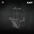 Kaff - ESTAL DHC-75 BLACK/GREY - Stainless Steel Front Panel - Dry Heat Auto Clean Technology - Chimney