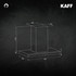 Kaff - VISTOSI DHC 90 (IS) - Backlit Front Glass with Premium Brushed Silver - Dry Heat Auto Clean Technology - Chimney