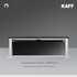 Kaff - TOWNSVILLE 90 - Black Tempered Front Glass - Advanced Downdraft Technology - Chimney