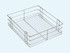 Essential Series  - SS Plain Kitchen Basket with Channel  -  Budget Range