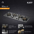Kaff  Hobs  - BLH-F 100 BLK - 4 Full Brass High Efficiency Burners with Flame Failure Device