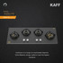 Kaff  Hobs - MSM 104 -4 Full Brass High Efficiency Burners with Flame Failure Device