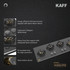 Kaff  Hobs - MSM 104 -4 Full Brass High Efficiency Burners with Flame Failure Device