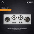Kaff  Hobs - BLH-F 100 WH - 4 Full Brass High Efficiency Burners with Flame Failure Device
