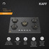 Kaff  Hobs -  MSM 865 - 5 Full Brass High Efficiency Burners with Flame Failure Device