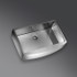 Kaff Sink -   KSA 83 SB - Stainless steel - Single bowl  - With Sound reduction pad on bottom - With anti - condensation coating