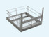 Essential Series - SS  Grain Trolley for Kitchen with Channel - Budget Range