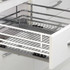Elegance Series  - SS Plain Kitchen Basket with Channel  -  Standard  Range
