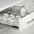 Elegance Series - SS  Cup n Saucer Kitchen Basket with Channel - Standard Range