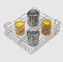 Essential Series - SS  Partition Kitchen Basket with Channel - Economy Range