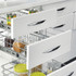 Essential Series - SS  Partition Kitchen Basket with Channel - Premium Range