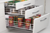 Elegance Series - SS  Partition Kitchen Basket with Channel - Standard Range