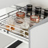 Elegance Series - SS  Partition Kitchen Basket with Channel - Premium Range