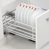 Elegance Series - SS  Thali Plate Kitchen Basket with Channel - Standard Range