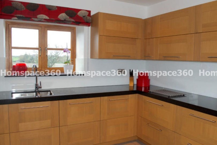 Nexa - L Shaped Modular Kitchen Design in Brown with Membrane Laminate  Veneer Finish Options - HSV-LSK-2107