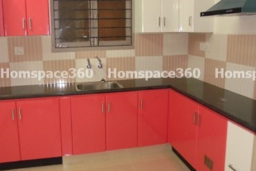 Nexa - L Shaped Modular Kitchen Design in Red & White with Membrane Laminate  Acrylic Lacquered Glass Finish Options - HSV-LSK-2307