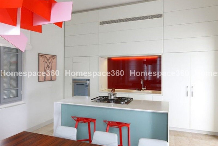 Nexa - Parallel Modular Kitchen Design in White with Membrane Laminate  Acrylic Lacquered Glass Finish Options - HSV-PLK-2408