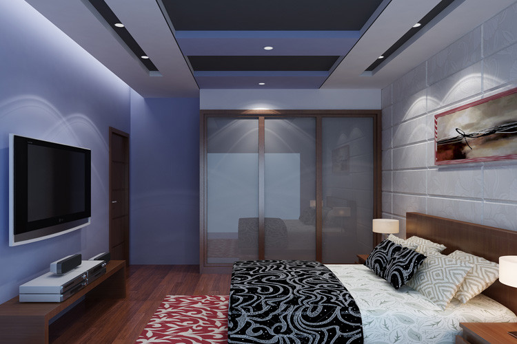Zeta Stair False Ceiling for Living Room