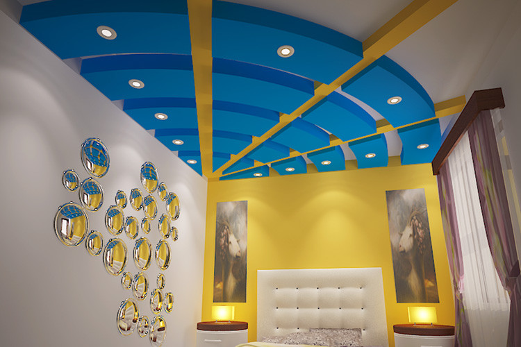 Zeta Floral Designer False Ceiling for Living Room & Bed Room