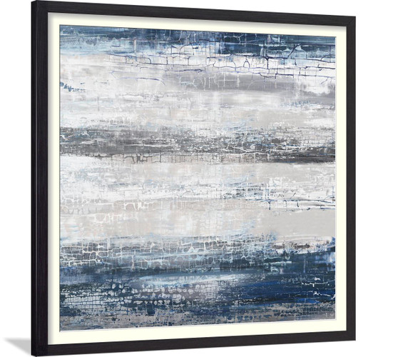 Abstract Square Wall Art Paint - Navy Stripes II - HSAV-435977