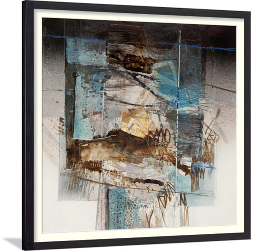 Abstract Square Wall Art Paint - Sulla spiaggia d inverno - HSAV-47869