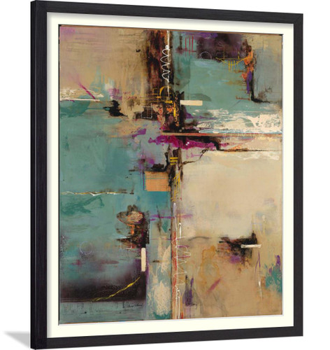Abstract Square Wall Art Paint - Aqua Fusion - HSAV-59348
