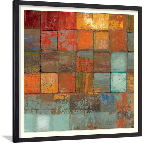 Abstract Square Wall Art Paint - Ecetera II - HSAV-78896
