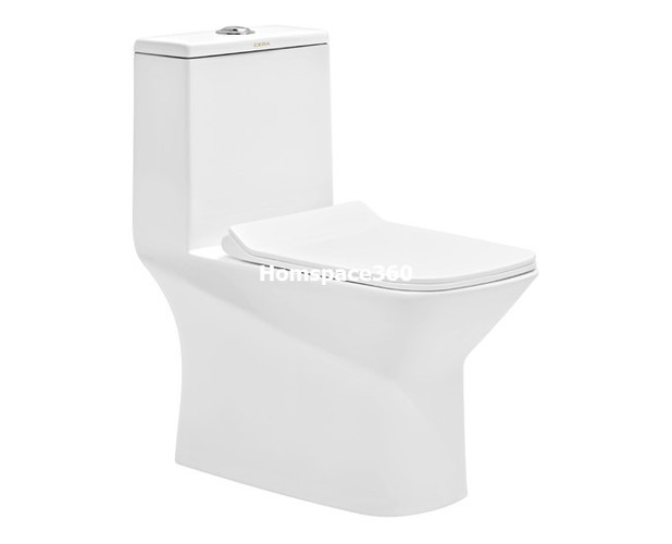 Cera S-220 Floor Mounted Snow White Single Piece Toilet