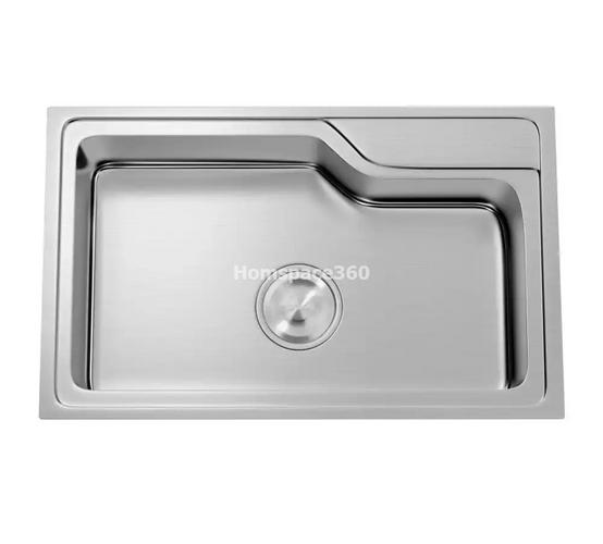 Hekken-Cub-Ax-eco-Square-304-Grade-Stainless-Steel-Kitchen-Sink - International-Satin-Finish-hex-Cub-Ax-7245-hex-Cub-Ax-7245