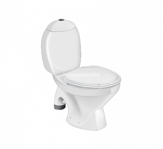 Hindware Constellation S-100 20024 S-Trap Floor Mounted Starwhite Coupled Water Closet