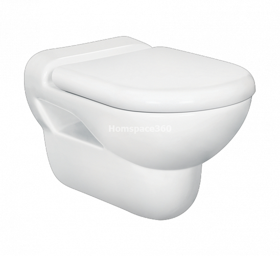 Hindware DOVE 20080 P-Trap Starwhite Wall Mounted Closet