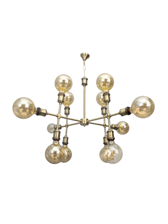 Online India Home Interior Luxury Decorative Fancy Light - Emerald Chandelier Light - Molecular 12 Light Urban Chandelier