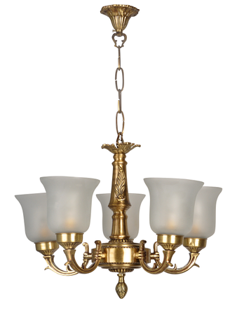 Online India Home Interior Luxury Decorative Fancy Light - Emerald Chandelier Light - Small Traditional Brass Chandelier