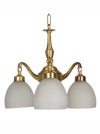 Online India Home Interior Luxury Decorative Fancy Light - Emerald Chandelier Light - Brass Casted Downward Chandelier