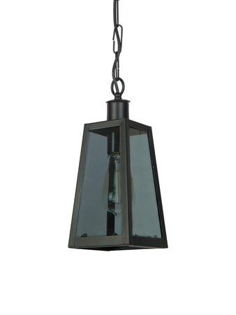 Online India Home Interior Luxury Decorative Fancy Light - Emerald Pendant Light - Contemporary Black Textured Steel & Glass Single-Light Square Ceiling Pendant Hanging Light
